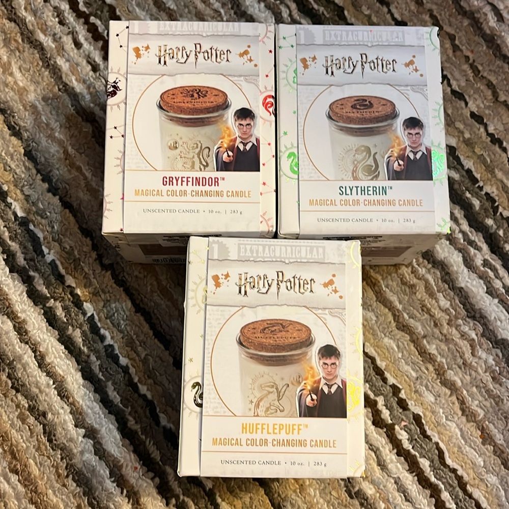 3 Harry Potter candles